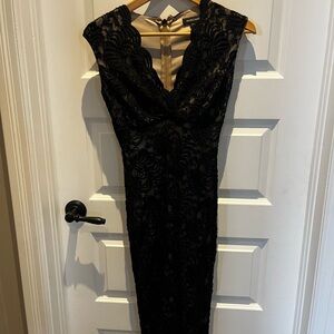 Marciano Black Lace Maxi Dress